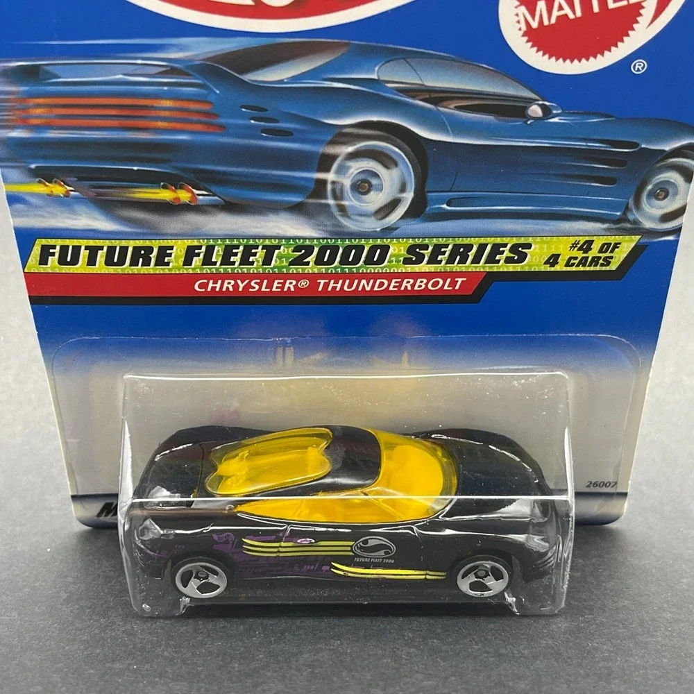 Hot Wheels‎ Future Fleet 2000 Chrysler Thunderbolt Car Black Diecast 1/64 #004